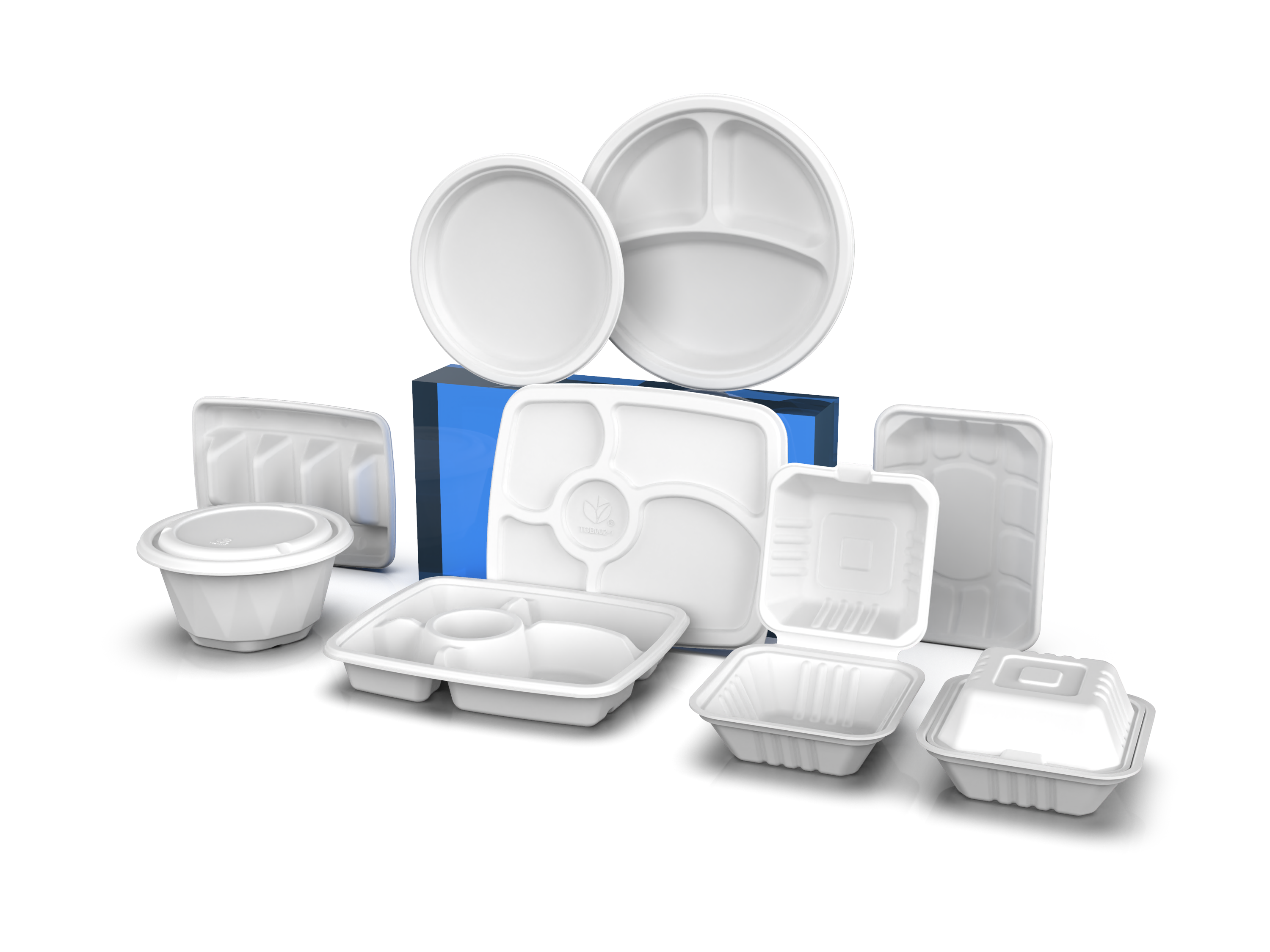 EPLA生物降解餐盒（由上海久连生物科技有限公司提供）